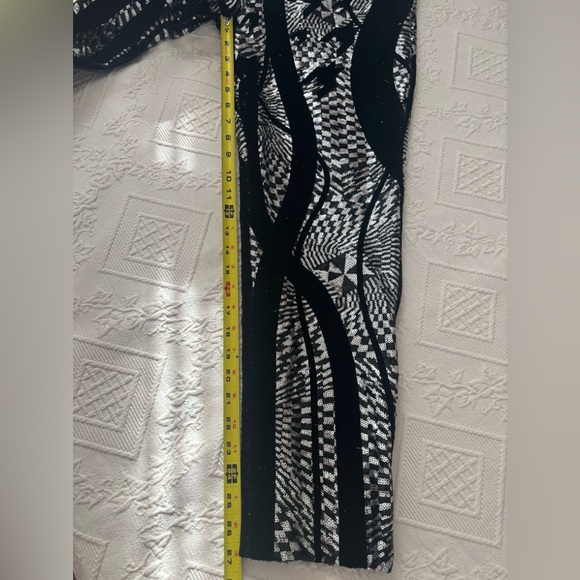 HALPERN Sequin Black and Silver Women's Pants - Picture 10 of 16